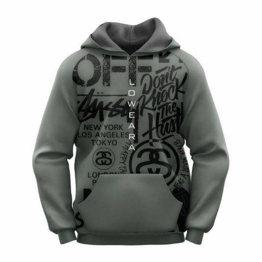 Unisex Printed Polyester Hoodie Comfort