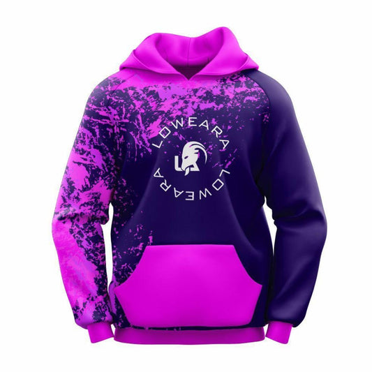 Loweara Printed Fleece Hoodie