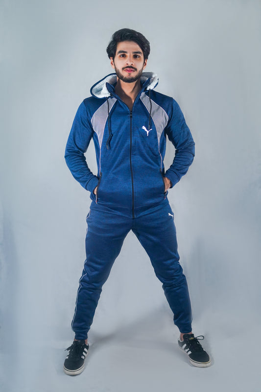 PU Premium Tracksuit with detachable hood